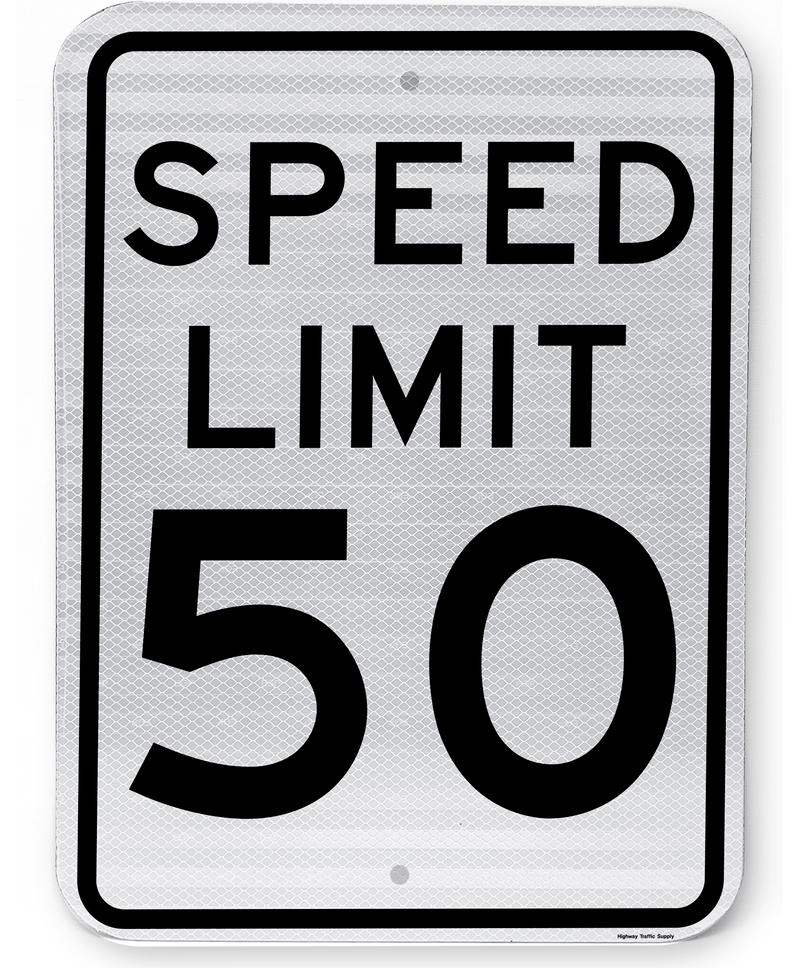 R2-1 Speed Limit Sign (50)