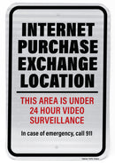 Internet Purchase Exchange Location Sign