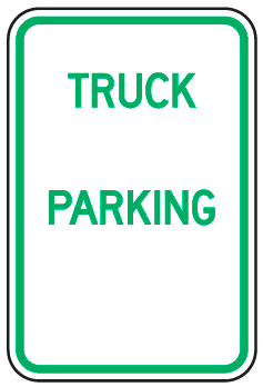 Truck Parking Sign