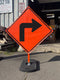 Right Turn (W1-1R) Roll-Up Sign