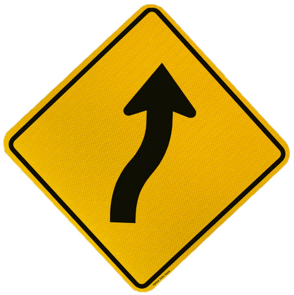 Reverse Curve Sign (Right Arrow)