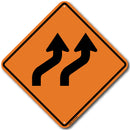 W1-4B Right Double Reverse Curve Sign