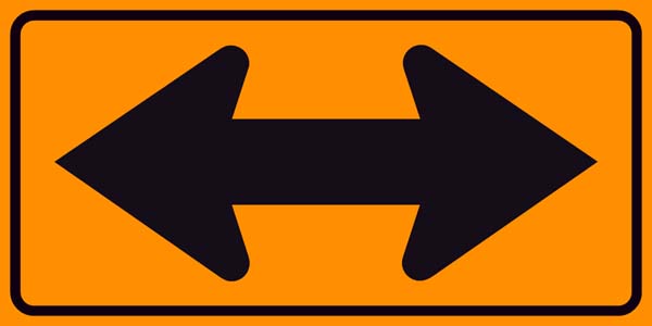 Double Arrow Sign