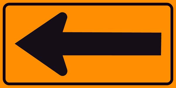 Single Arrow Sign