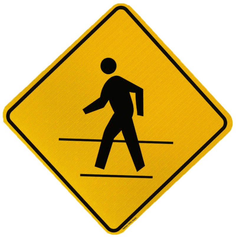 W11-2 Pedestrian Crossing Sign