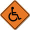 W11-9 Wheelchair construction sign