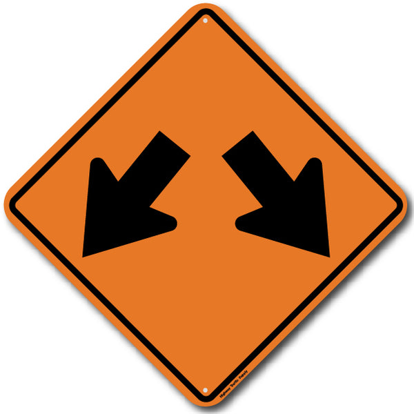 W12-1 Double Arrow Sign