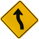 Reverse Curve Sign (Left Arrow)