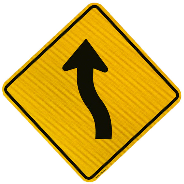 Reverse Curve Sign (Left Arrow)