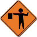 Flagger Symbol (W20-7A) Sign