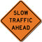 W23-1AZ Slow Traffic Ahead Sign