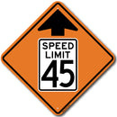 W3-5 Speed Limit 45 Ahead Sign