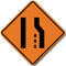 Right Lane Ends (W4-2R) Sign