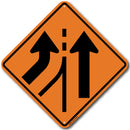 W4-3L Left Lane Added Sign
