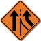 Right Lane Added (W4-3R) Sign