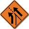 Entering Added Lane Left (W4-6L) Sign