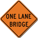 One Lane Bridge (W5-3) Sign