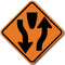 W6-1 Divided Highway (Symbol) Sign