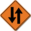 Two Way Traffic (W6-3) Sign