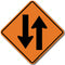 W6-3 Two Way Traffic Sign