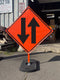 Two Way Traffic (W6-3) Roll-Up Sign