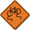 W8-10 Bicycle Surface Condition Sign