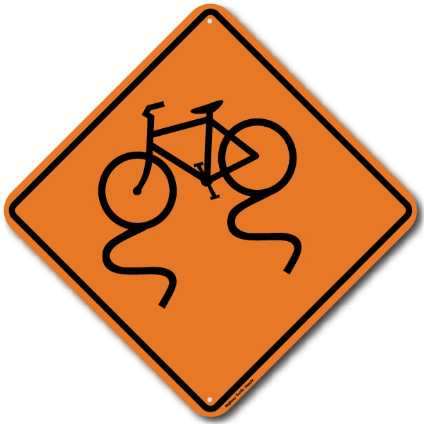 Bicycle Surface Condition (W8-10) Sign