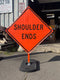 Shoulder Ends Roll-Up (W8-25) Sign