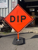 Dip (W8-2) Roll-Up Sign