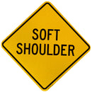 W8-4 Soft Shoulder Sign