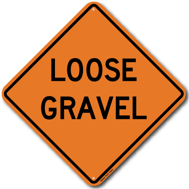 W8-7 Loose Gravel Sign