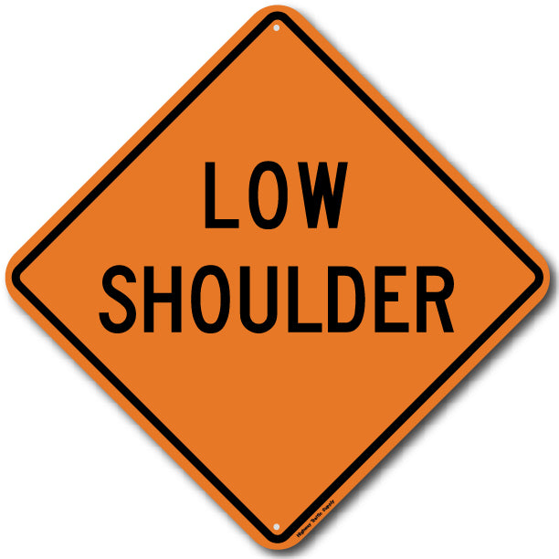 W8-9 Low Shoulder Sign