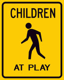 W9-11 Children at Play Sign