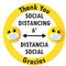 Thank You Social Distancing Bilingual Decals (Pack of 5)