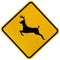 W11-3 Deer Crossing X-Ing Sign