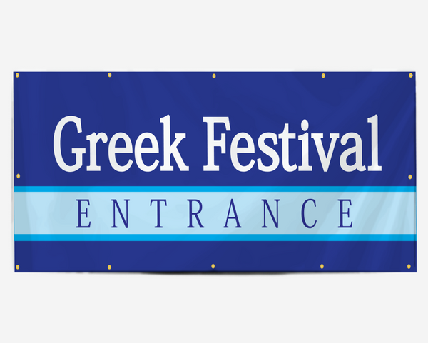 Greek Festival Entrance Banner