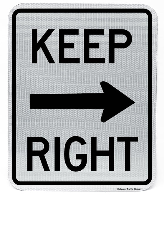 R4-7a Keep Right Sign