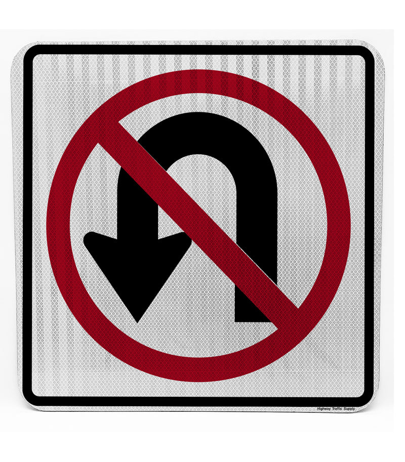 R3-4 No U Turn Sign