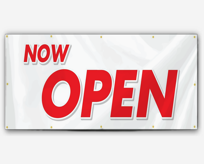 Now Open Banner