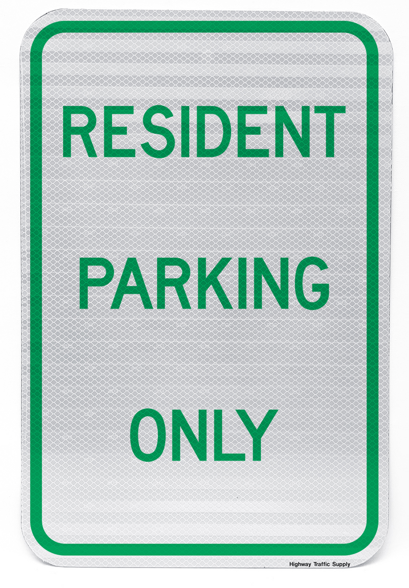 Resident Parking Only Sign