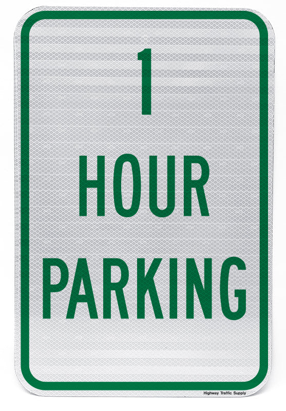 1 Hour Parking Sign