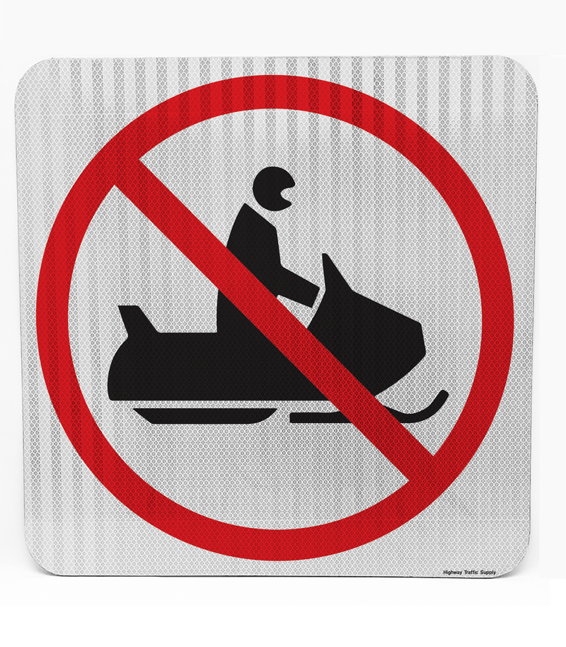 No Snowmobile (Symbol) Sign