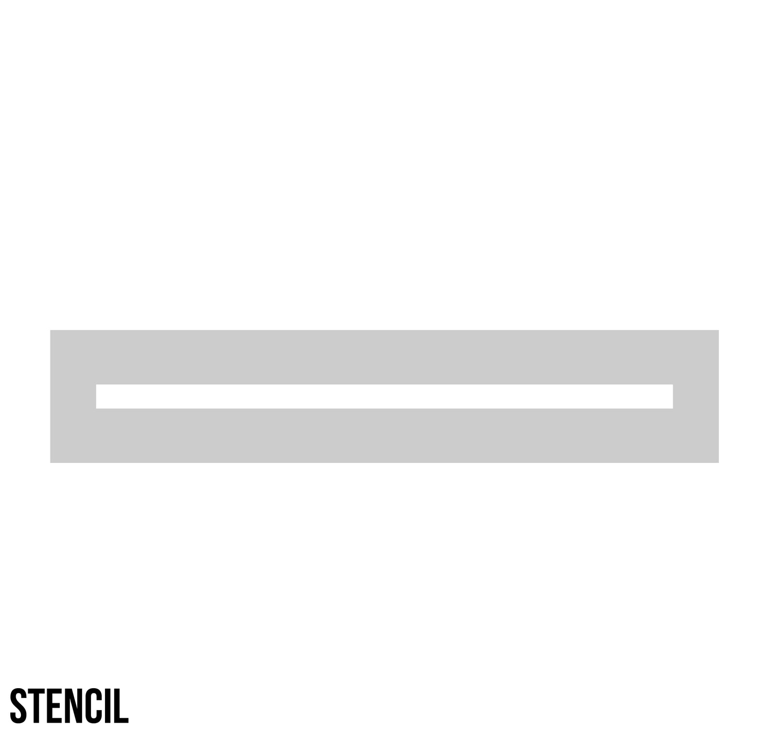 Stop Bar Stencil (8'x4