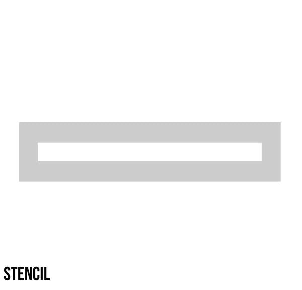 Stop Bar Stencil (8'x6")