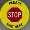 Please Wait Here Decals (Pack of 5)