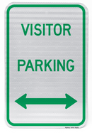 Visitor Parking Sign (with double arrow)