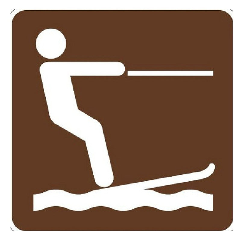 National Parks Service Waterskiing (Symbol) Sign
