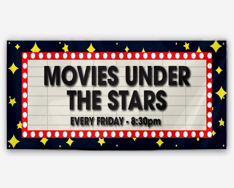 Movies Under The Stars Banner